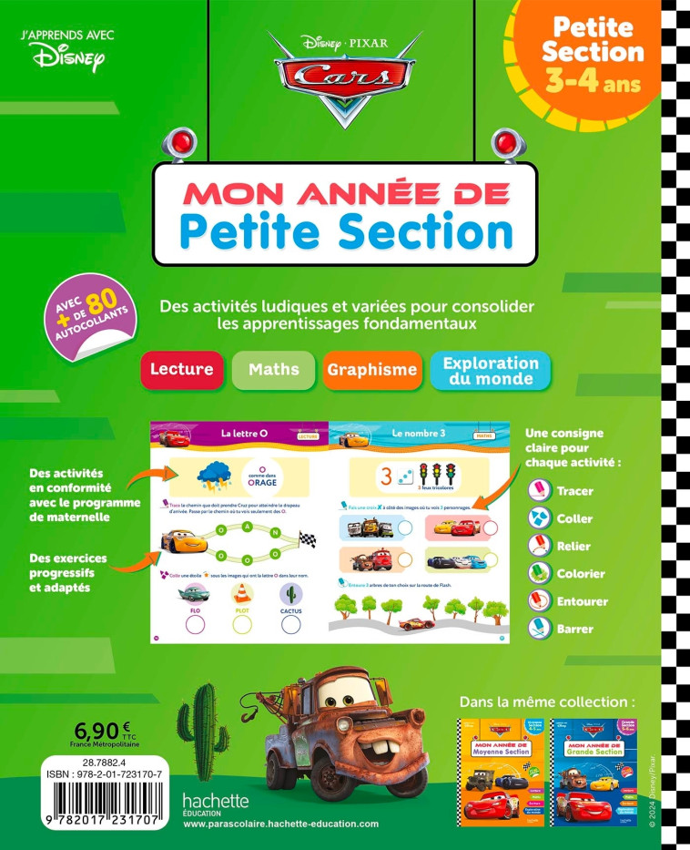 CARS MON ANNEE DE PETITE SECTION -   - HACHETTE EDUC