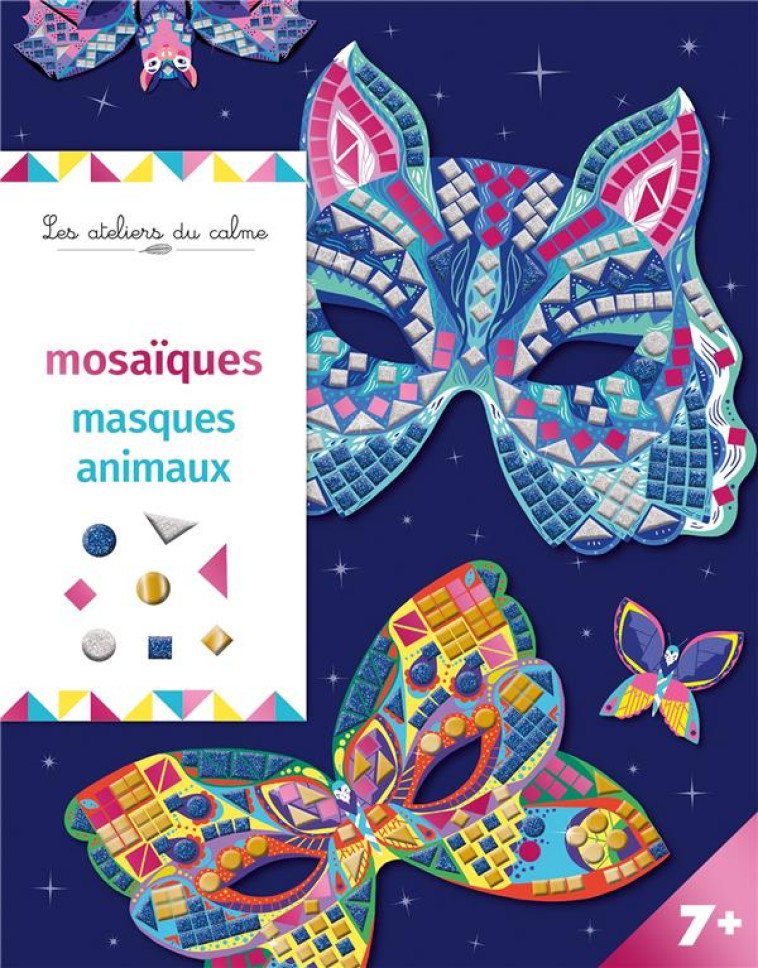 MOSAIQUES MASQUES ANIMAUX - POCHETTE AVEC ACCESSOIRES - SILEO CINZIA - NC