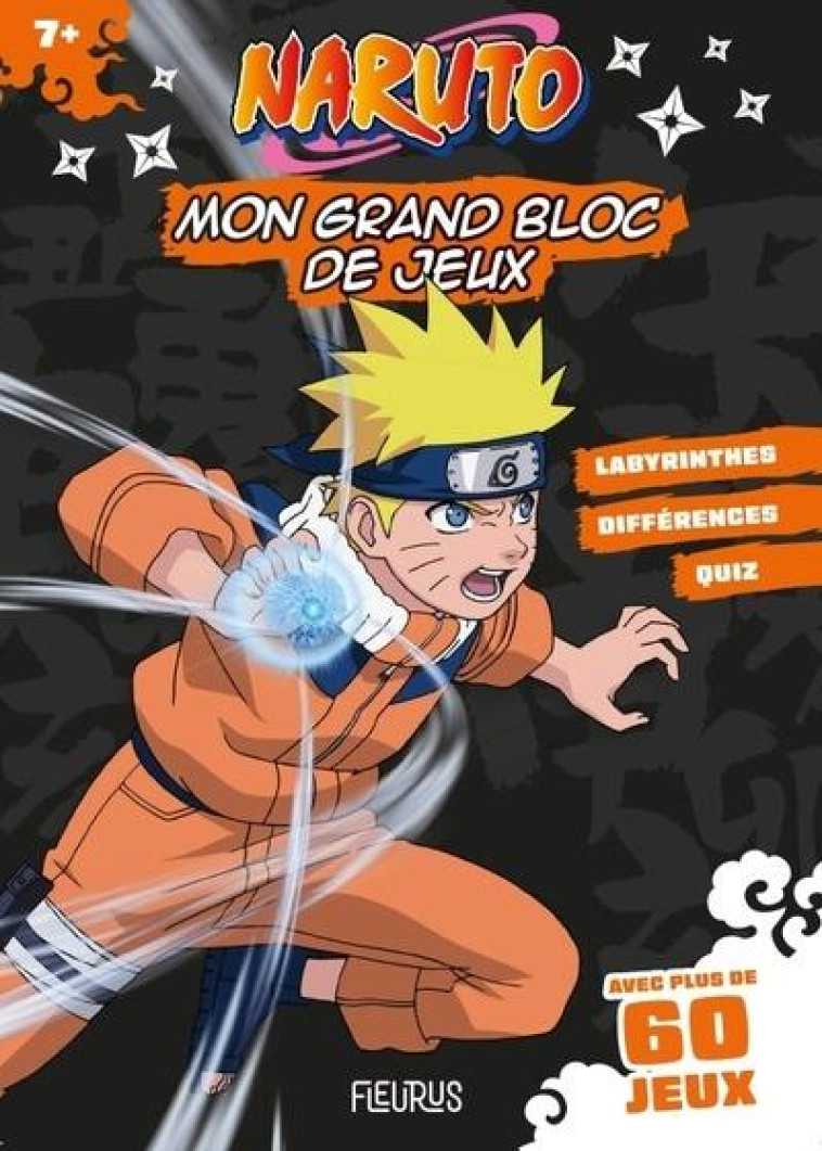 NARUTO  MON GRAND BLOC DE JEUX - XXX - FLEURUS