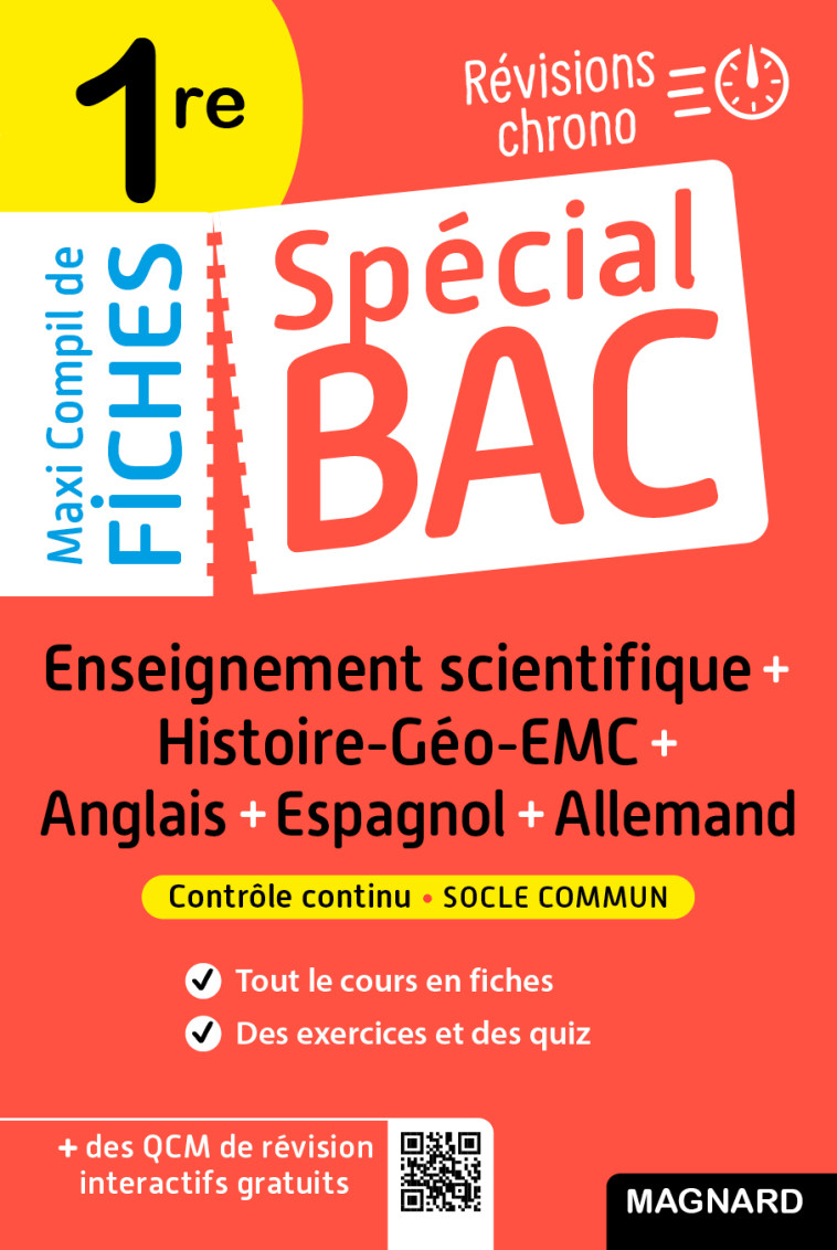 SPECIAL BAC MAXI COMPIL DE FICHES CONTROLE CONTINU 1RE BAC 2024 - TOUT LE PROGRAMME EN 191 FICHES, C - Louise Eisenstein - MAGNARD