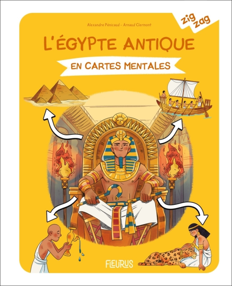 L'Égypte antique en cartes mentales - Penicaud Alexandre, Clermont Arnaud - FLEURUS