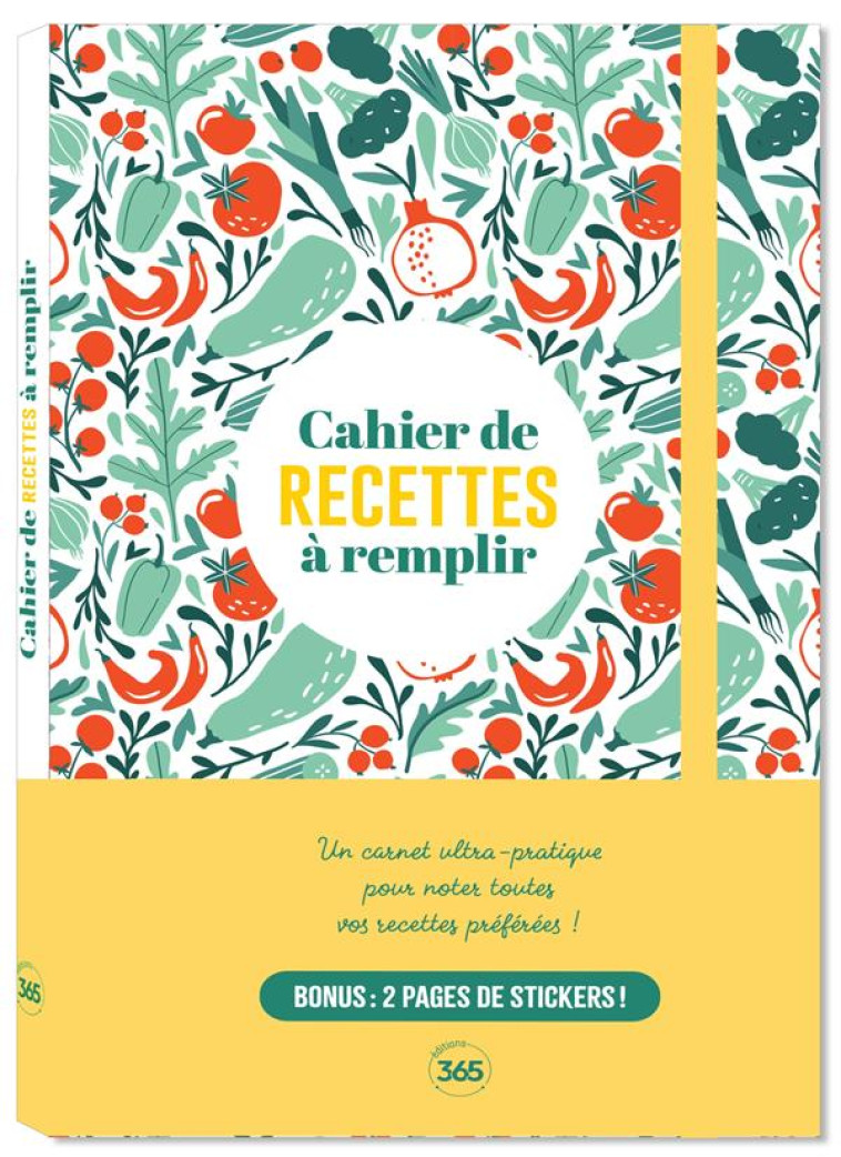 CARNETS ET BULLET  CAHIER DE RECETTES, 170 PAGES À REMPLIR AVEC SES MEILLEURES RECETTES + 30 PAGES D - XXX - NC