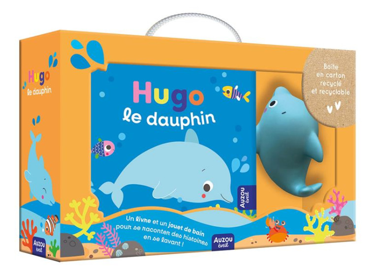 MON PREMIER LIVRE DE BAIN - HUGO LE DAUPHIN  (VALISETTE CARTON) - MARTINEZ PENA - PHILIPPE AUZOU