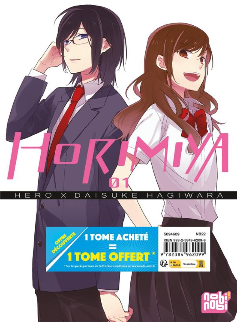 HORIMIYA PACK OFFRE DECOUVERTE T01 ET T02 - HAGIWARA/HERO - NOBI NOBI