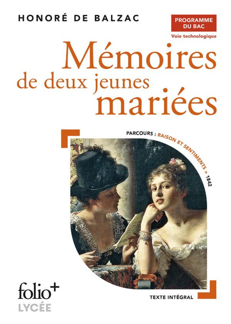 MEMOIRES DE DEUX JEUNES MARIEES - BAC TECHNO 2024 - BALZAC HONORE DE - GALLIMARD