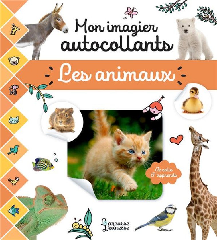 MON IMAGIER AUTOCOLLANTS - LES ANIMAUX - COLLECTIF - LAROUSSE