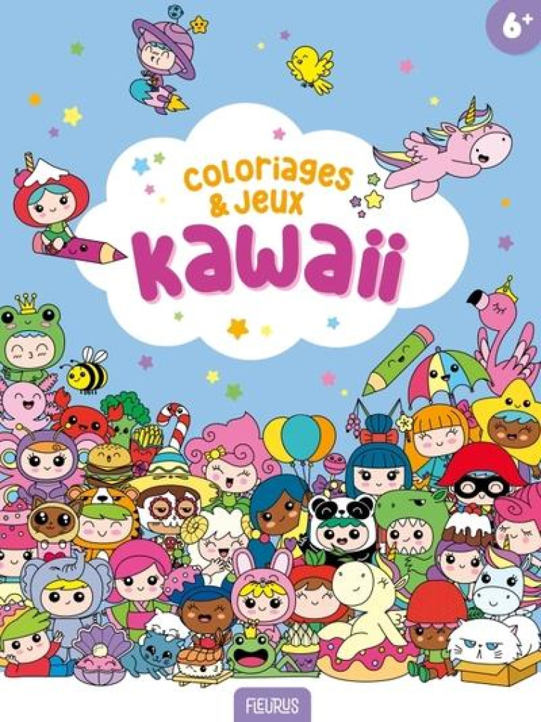 COLORIAGES ET JEUX KAWAII - JEZEWSKI MAYUMI - FLEURUS