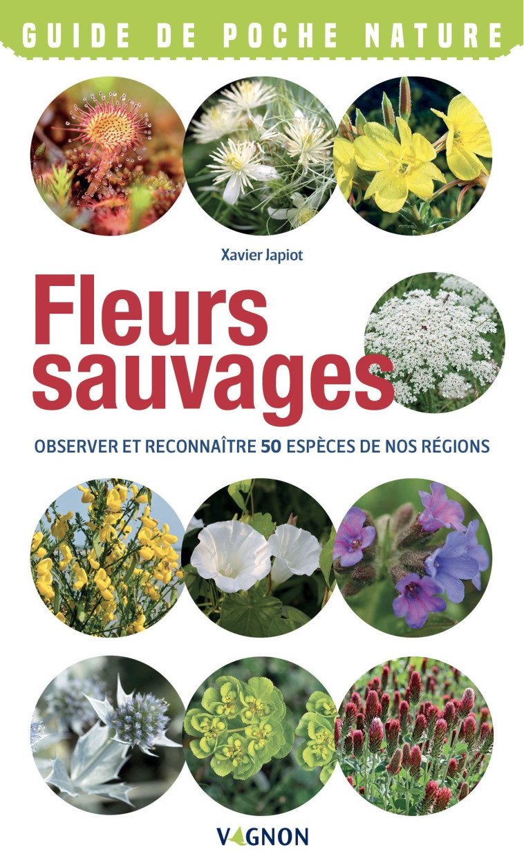 Fleurs sauvages - Observer et reconnaître 50 espèces de nos régions - Japiot Xavier - VAGNON