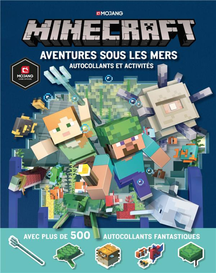 MINECRAFT : AVENTURES SOUS LES MERS - AUTOCOLLANTS ET ACTIVITES - MILTON/MARSH - GALLIMARD