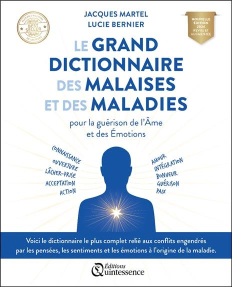 LE GRAND DICTIONNAIRE DES MALAISES ET DES MALADIES - POUR LA GUERISON DE L AME ET DES EMOTIONS - MARTEL/BERNIER - QUINTESSENCE