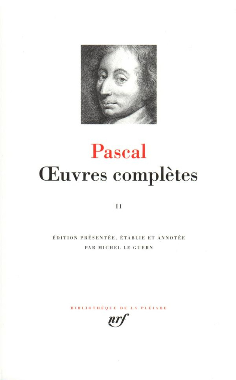 OEUVRES COMPLETES - VOL02 - PASCAL - GALLIMARD