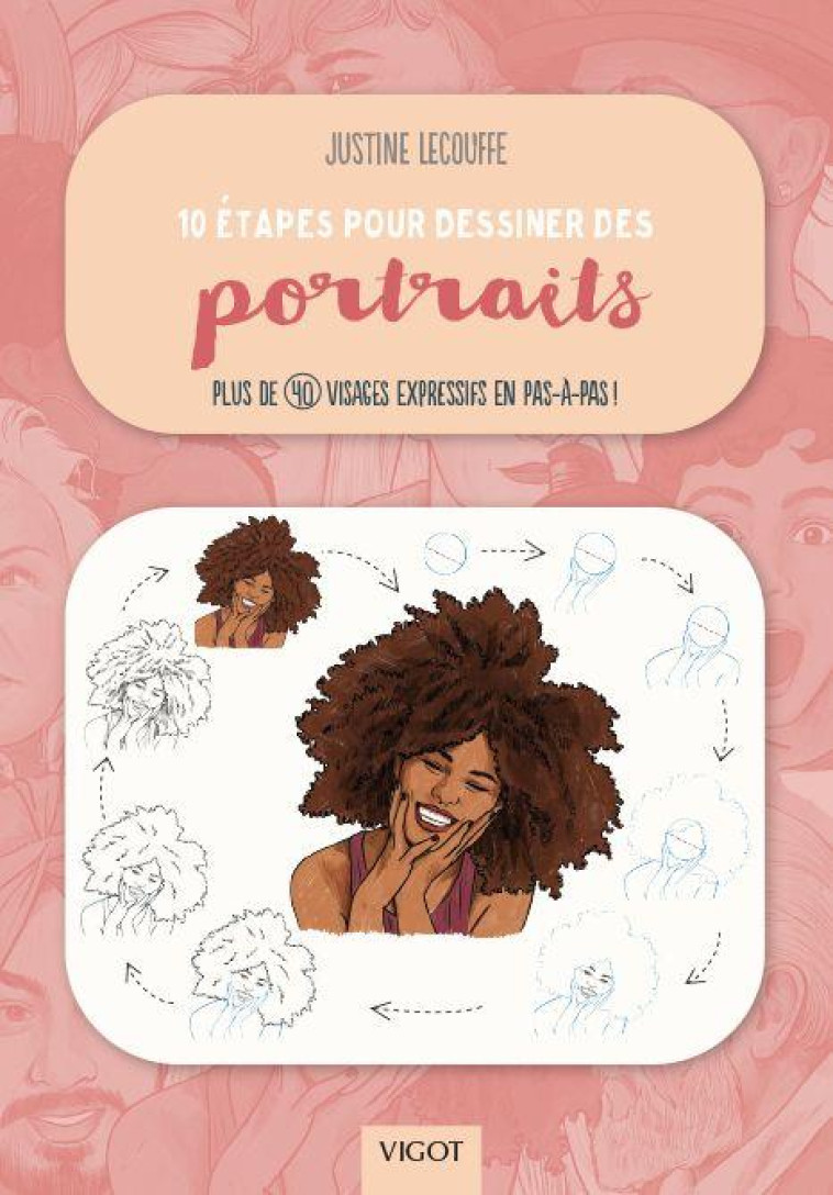 10 ?TAPES POUR DESSINER DES PORTRAITS - JUSTINE LECOUFFE - VIGOT