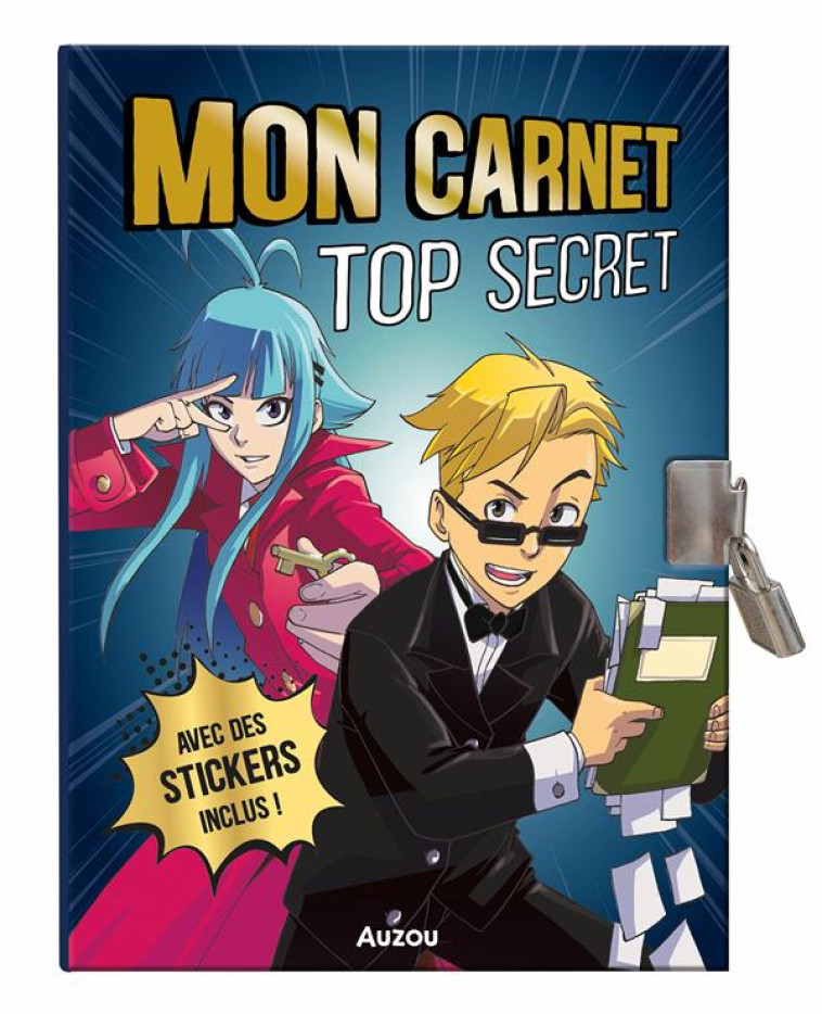 MA PAPETERIE CREATIVE - MON CARNET TOP SECRET - MANGA - LAPEYRE GUILLAUME - NC