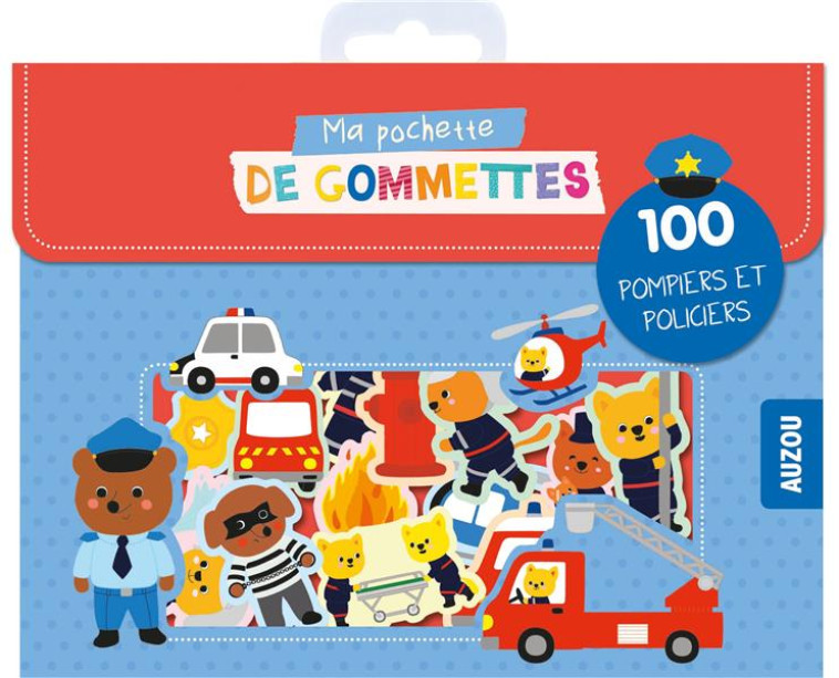 MA POCHETTE DE 100 GOMMETTES  - MA POCHETTE DE GOMMETTES - 100 POMPIERS ET POLICIERS - BARDY STEPHANIE - NC