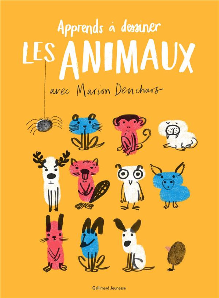 UN LIVRE D'ACTIVITÉS ARTISTIQUES - APPRENDS À DESSINER LES ANIMAUX AVEC MARION DEUCHARS - MARION DEUCHARS - GALLIMARD