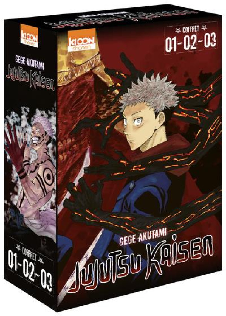 COFFRET JUJUTSU KAISEN VOL. 1 À 3 - GEGE AKUTAMI - KI-OON