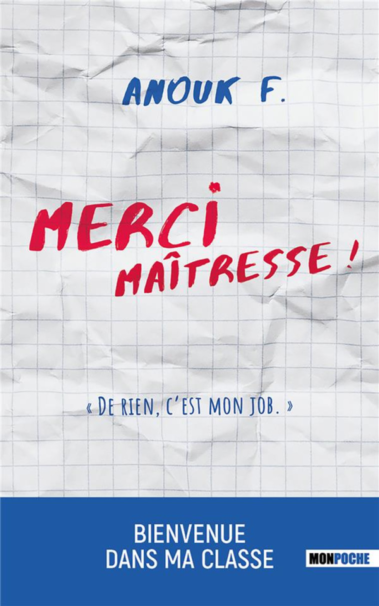 MERCI MAÎTRESSE ! DE RIEN C'EST MON JOB - ANOUK F. - MON POCHE