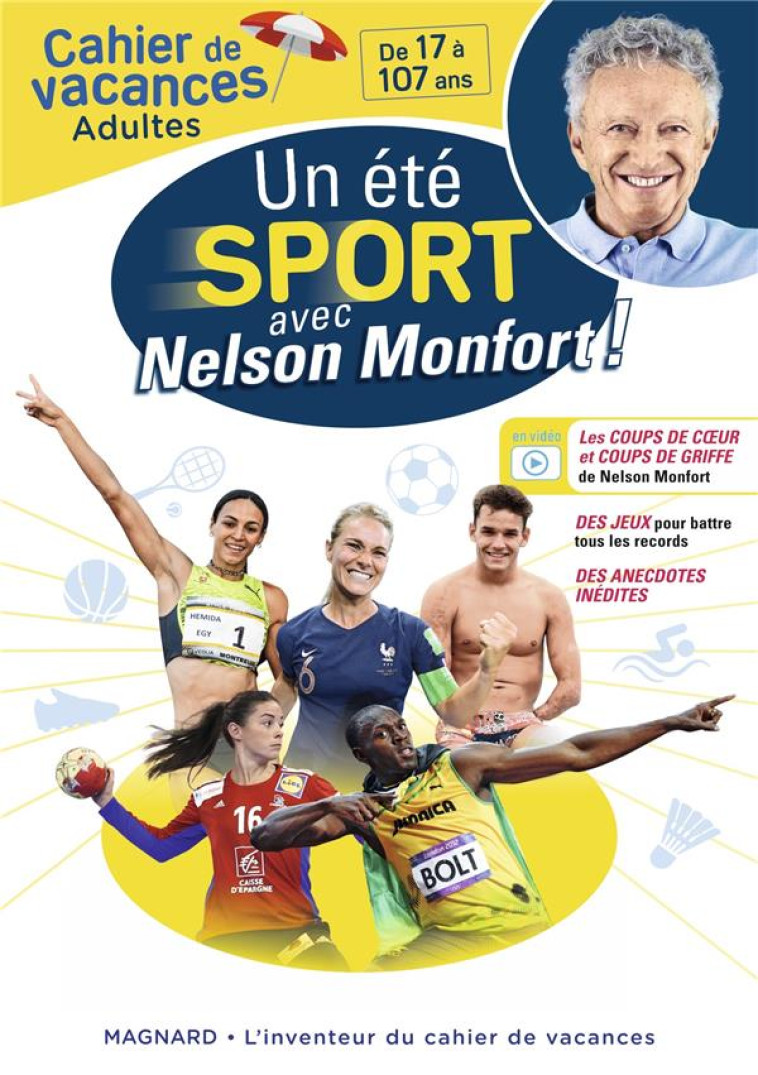 CAHIER DE VACANCES ADULTES - UN ÉTÉ SPORT AVEC NELSON MONFORT ! - STEPHANE CATTEAU - MAGNARD