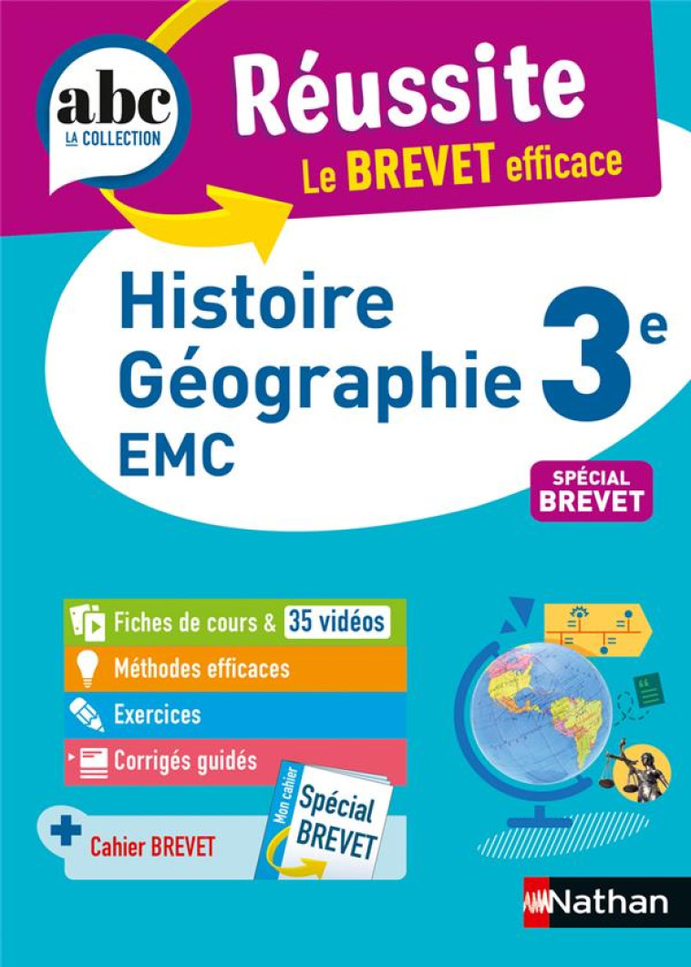 ABC RÉUSSITE HISTOIRE-GÉO ENSEIGNEMENT MORAL ET CIVIQUE 3E - BREVET 2023 - LAURE GENET - CLE INTERNAT