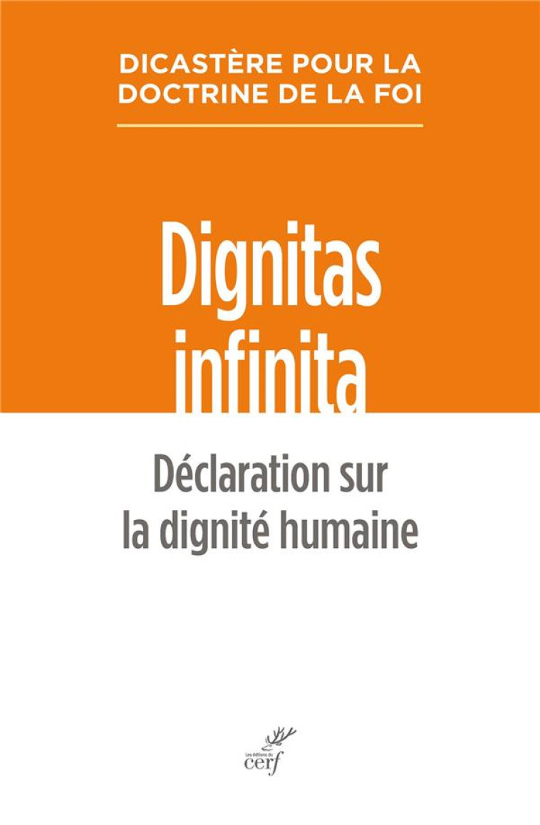 DIGNITAS INFINITA - DICASTERE POUR LA DOCTRINE DE - CERF