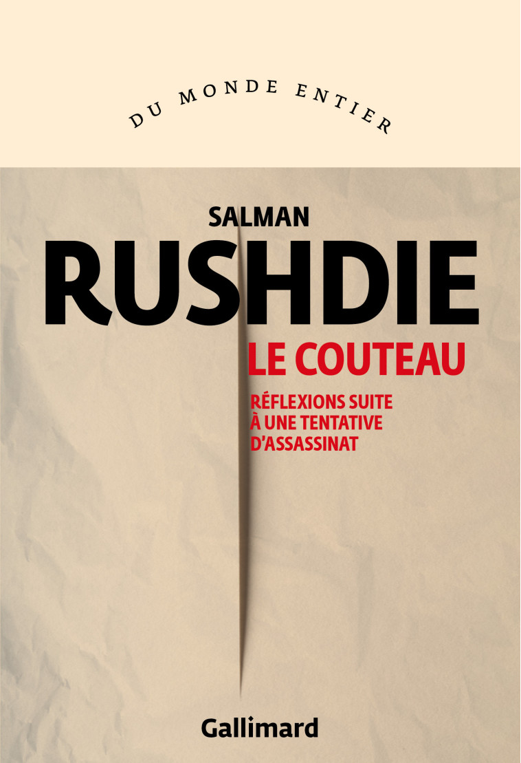 Le Couteau -  SALMAN RUSHDIE, Salman Rushdie, Gérard Meudal - GALLIMARD