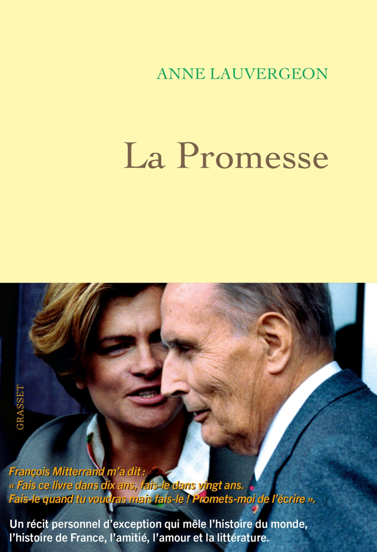 La promesse - Anne Lauvergeon - GRASSET