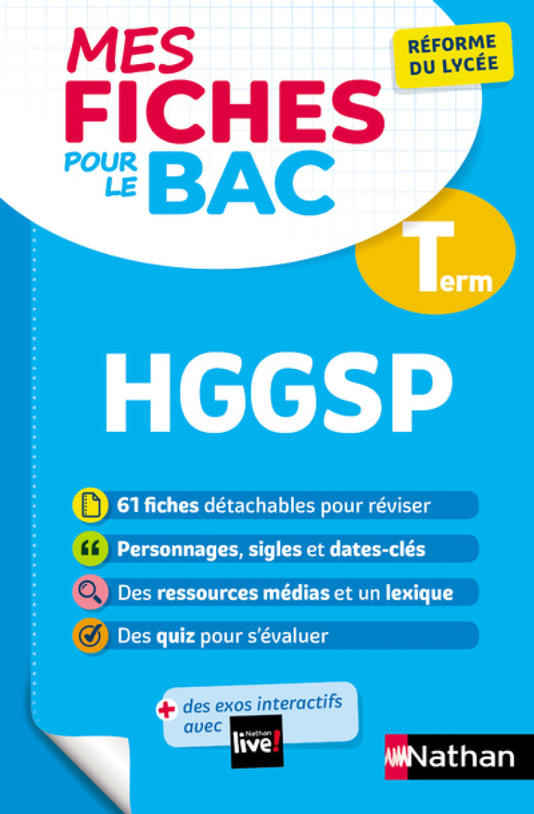 Mes Fiches ABC pour le BAC HG Géopolitique et Sciences Politiques Terminale - Collectif Collectif - NATHAN