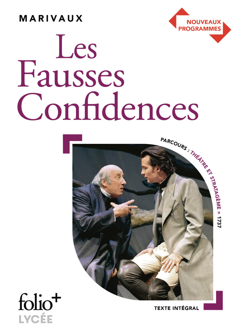 Les Fausses Confidences - Bac 2024 -  MARIVAUX - FOLIO