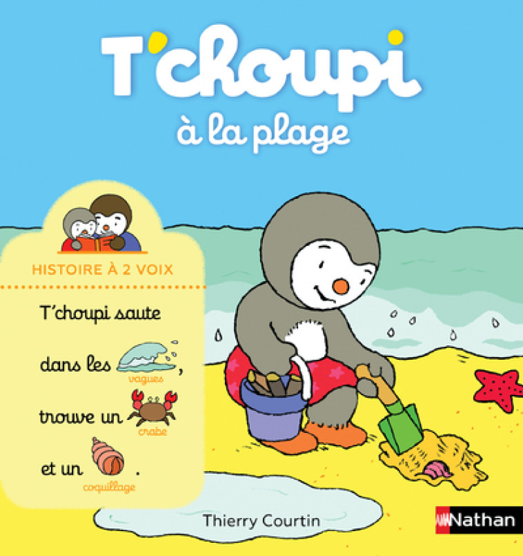 T'choupi à la plage - Thierry Courtin - NATHAN