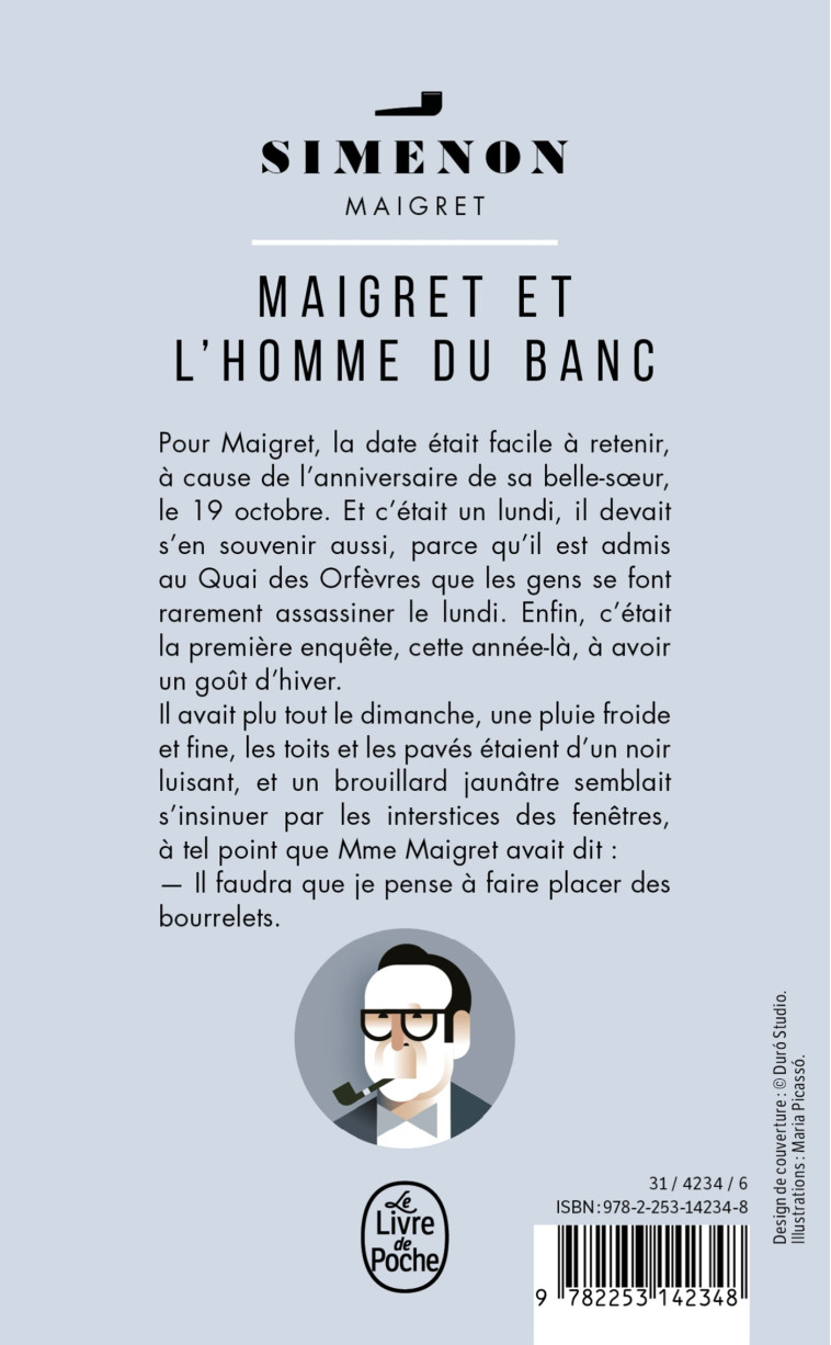 MAIGRET ET L'HOMME DU BANC - Georges Simenon - LGF