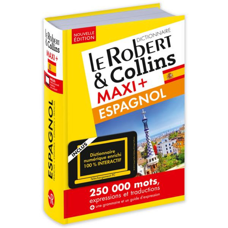 LE ROBERT & COLLINS MAXI+ ESPAGNOL + CARTE TÉLÉCHARGEMENT NE - COLLECTIF - LE ROBERT