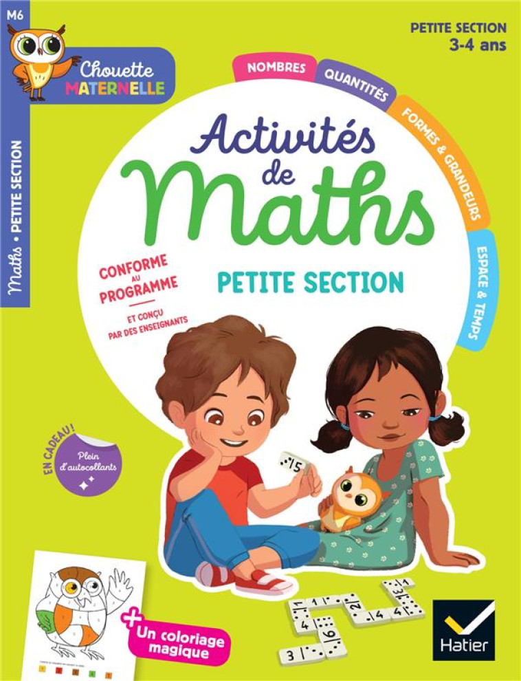 MATERNELLE ACTIVITÉS DE MATHS PETITE SECTION - 3 ANS - FREDERIC REBENA - HATIER SCOLAIRE