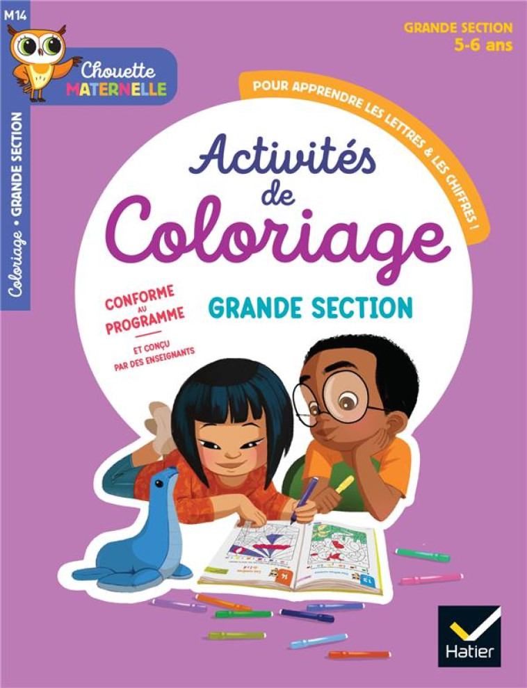 MATERNELLE ACTIVITÉS DE COLORIAGE GS - 5 ANS - BUSTER BONE - HATIER SCOLAIRE