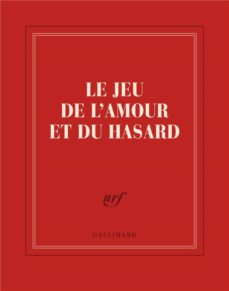 CARNET CARRÉ LE JEU DE L'AMOUR ET DU HASARD (PAPETERIE) - COLLECTIFS - NC