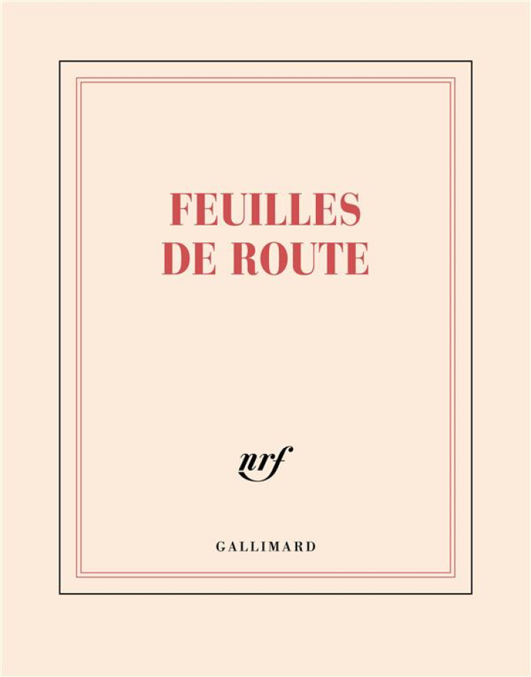 CARNET CARRÉ FEUILLES DE ROUTE (PAPETERIE) - COLLECTIFS - NC