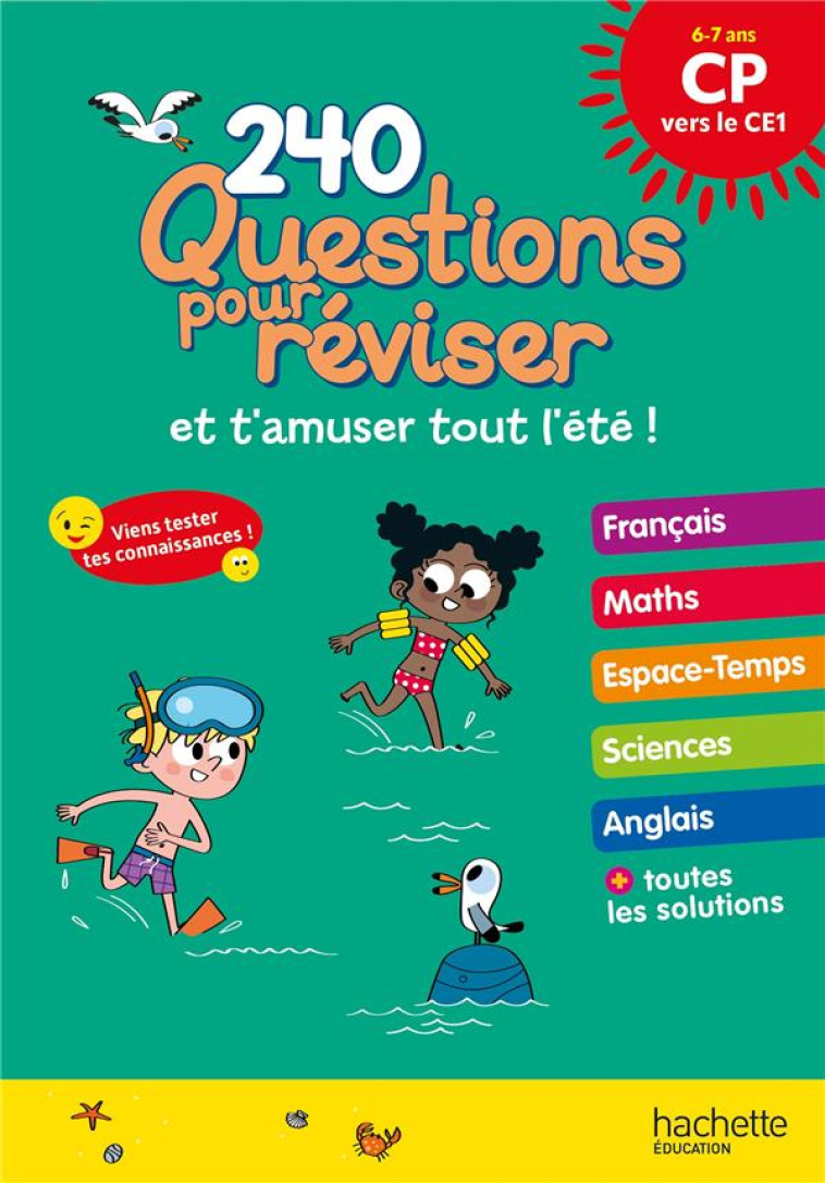 QUESTIONS POUR RÉVISER - DU CP AU CE1 - CAHIER DE VACANCES 2024 - LOIC AUDRAIN - HACHETTE