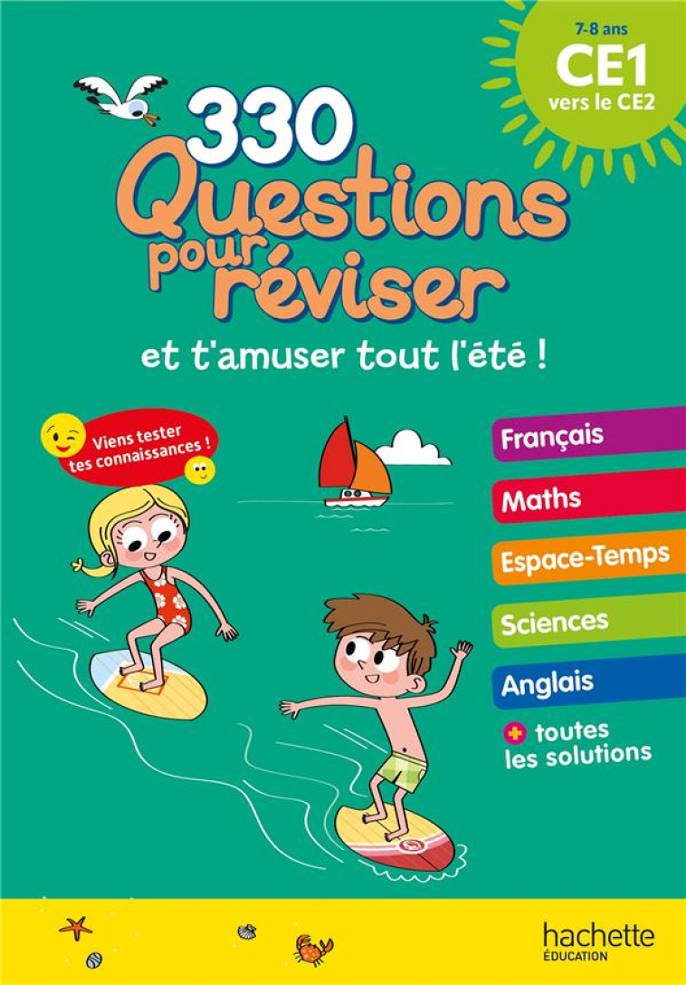 QUESTIONS POUR RÉVISER - DU CE1 AU CE2 - CAHIER DE VACANCES 2024 - LOIC AUDRAIN - HACHETTE