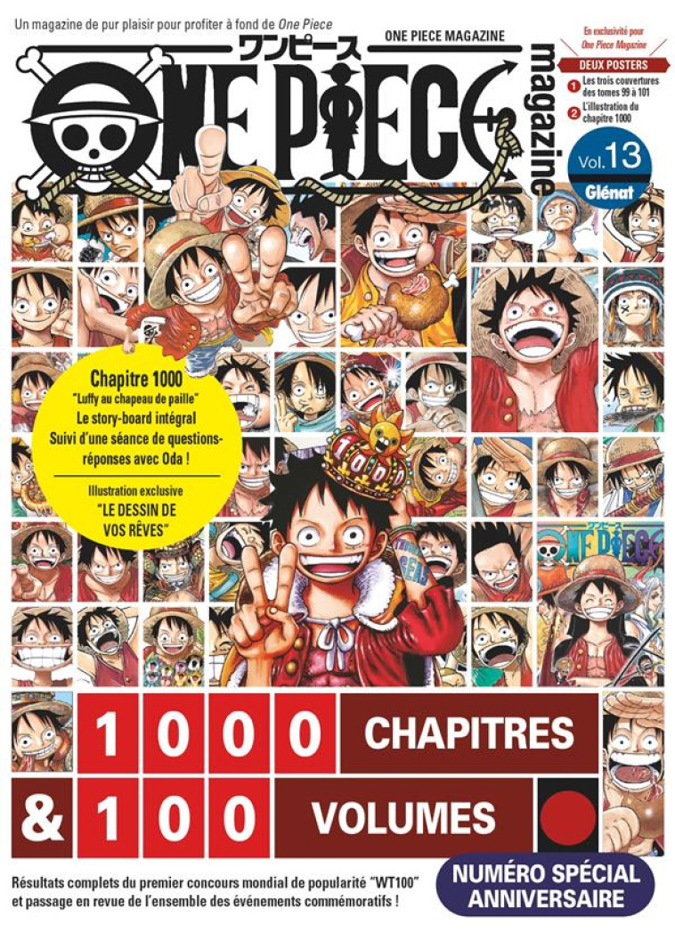 ONE PIECE MAGAZINE - TOME 13 - EIICHIRO ODA - GLENAT