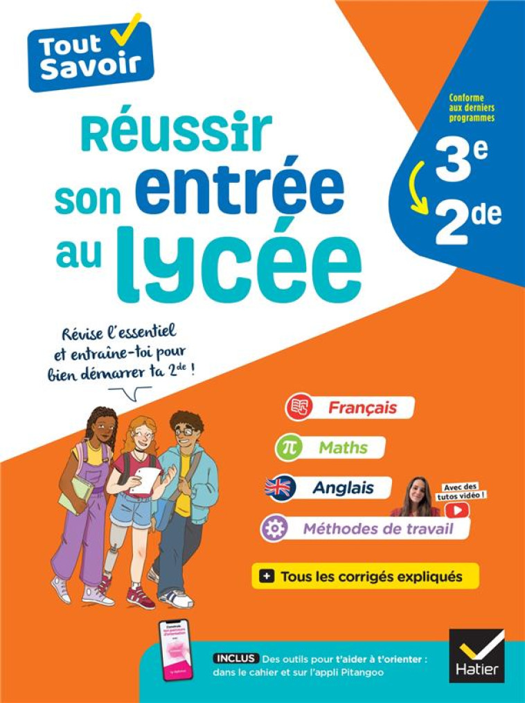 RÉUSSIR SON ENTRÉE AU LYCÉE 3E/2DE - ÉRIC SALA - HATIER SCOLAIRE