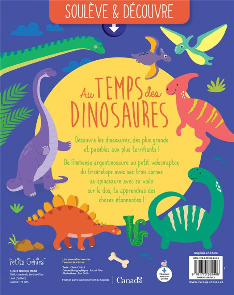 AU TEMPS DES DINOSAURES - CHABOT/ORDAS EMI - NC