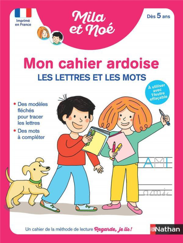 MON CAHIER ARDOISE - LES LETTRES ET LES MOTS DÈS 5 ANS - ÉRIC BATTUT - CLE INTERNAT