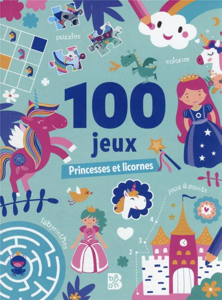 100 JEUX MINI - PRINCESSES ET LICORNES - XXX - NC