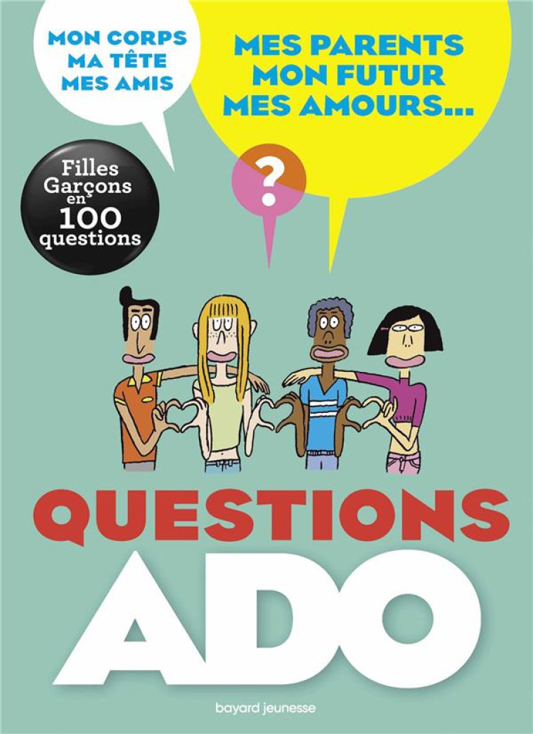 QUESTIONS ADO FILLES-GARÇONS EN 100 QUESTIONS - SYLVIE FRIEDMAN - BAYARD JEUNESSE