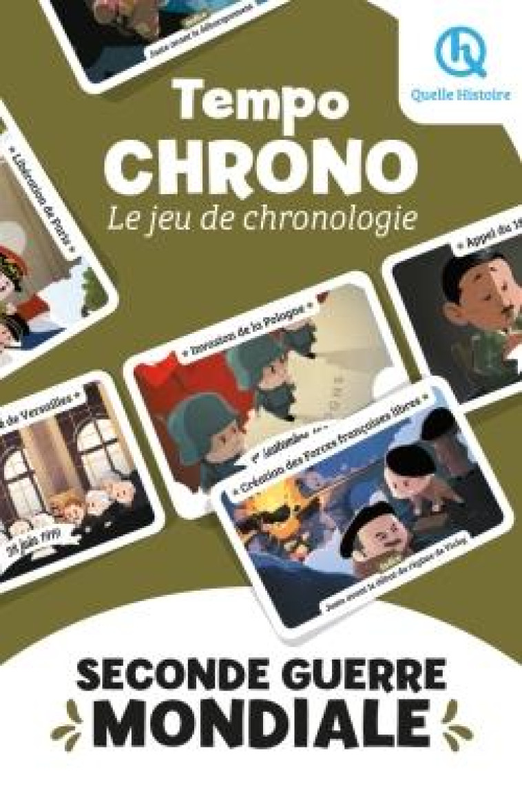 TEMPO CHRONO SECONDE GUERRE MONDIALE - JEU DE CHRONOLOGIE - QUELLE HISTOIRE STUD - NC