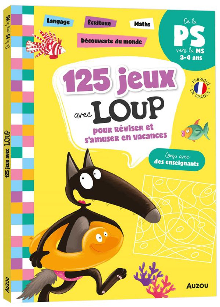 125 JEUX AVEC LOUP DE LA PS À LA MS - ORIANNE LALLEMAND - PHILIPPE AUZOU