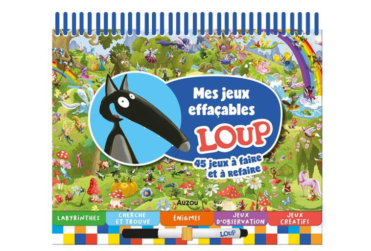 MES JEUX EFFAÇABLES LOUP - ORIANNE LALLEMAND - PHILIPPE AUZOU