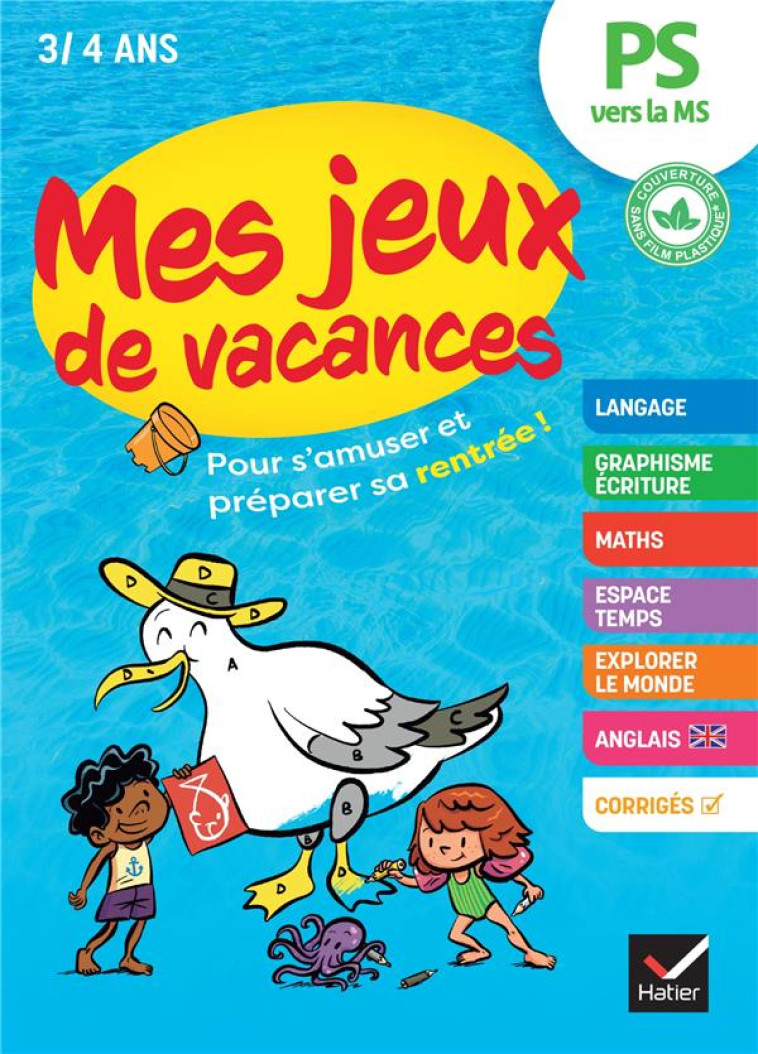 MES JEUX DE VACANCES PS VERS LA MS- 2024 - POUR S'AMUSER ET PREPARER SA RENTREE - DOUTREMEPUICH - HATIER SCOLAIRE