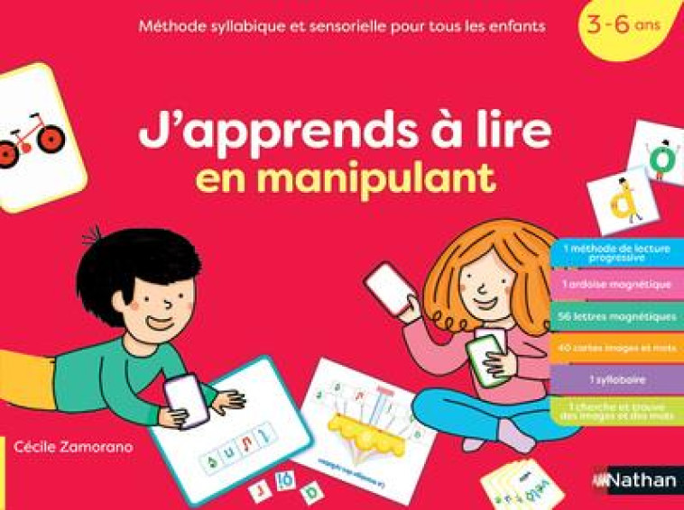 COFFRET MÉTHODE DE LECTURE: J'APPRENDS À LIRE EN MANIPULANT (3-6 ANS) - CECILE ZAMORANO - CLE INTERNAT