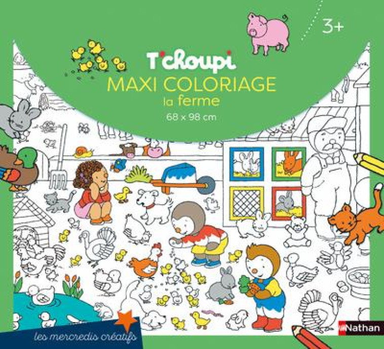 T'CHOUPI MAXI COLORIAGE LA FERME - COURTIN THIERRY - NC