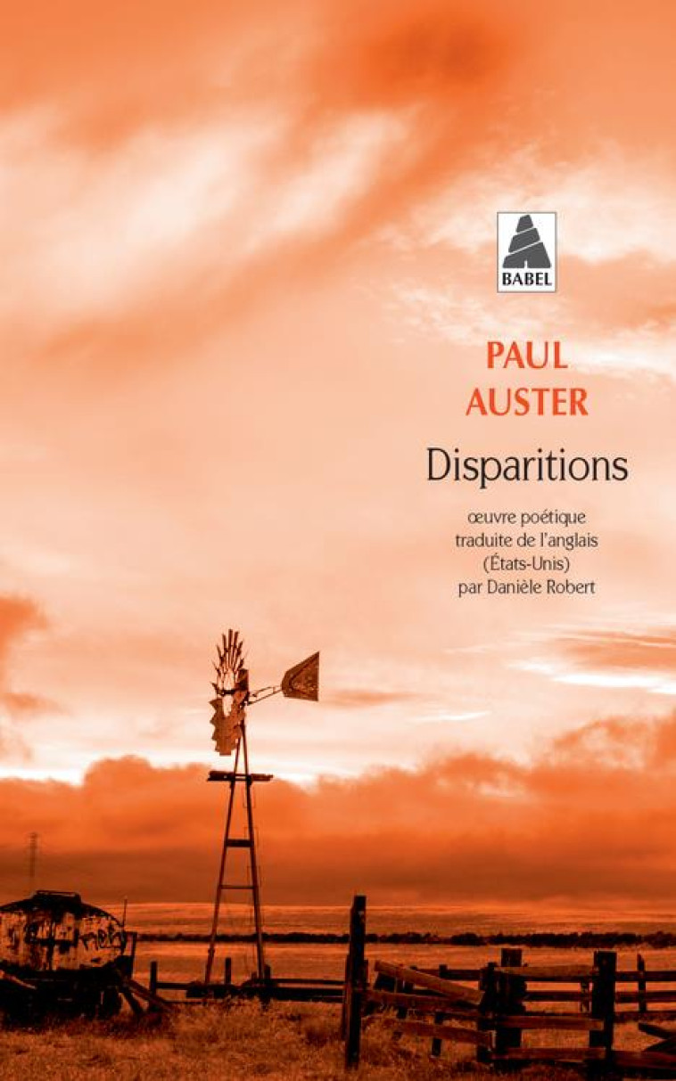 DISPARITIONS - PAUL AUSTER - ACTES SUD